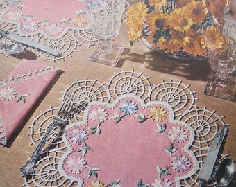 Vintage Lily Doilies Crochet Pattern Book