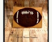 Christmas In July Sale Football felt puzzle with placement card Il_170x135