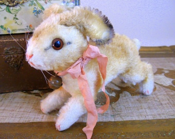 Vintage Steiff Mohair Hoppy Bunny Rabbit Rare Large Antique Toy