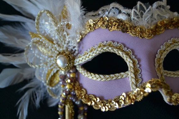 Items similar to Lavender Marie Antoinette Mask II on Etsy