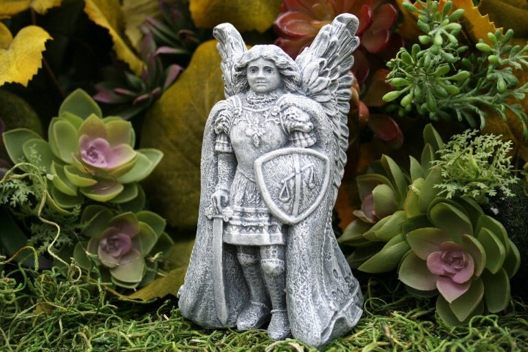 St Michael Statue for Sale Archangel Michael Candle Holder