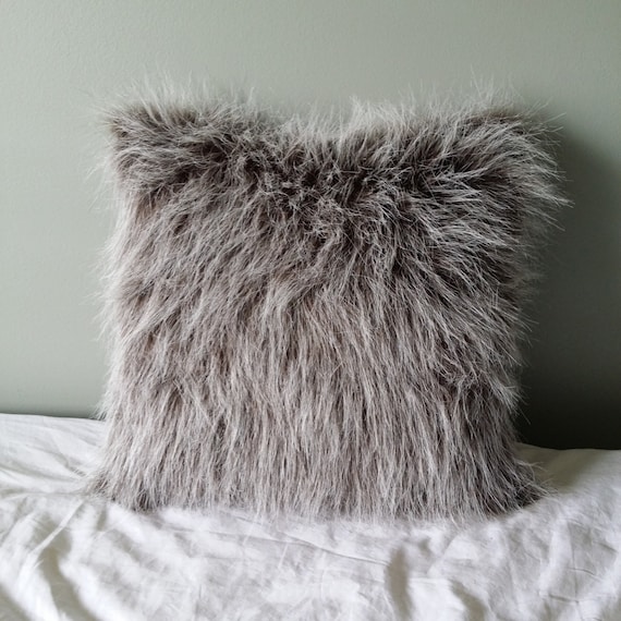 Faux Fur throw pillow