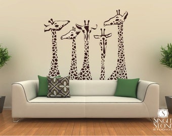 Giraffe Wall Decals - Giraffe Family Wall Stickers