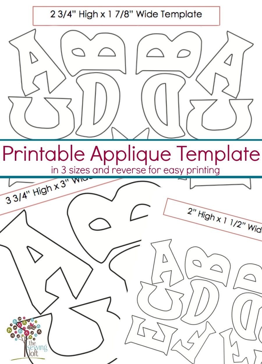 alphabet applique template alphabet applique pattern pdf