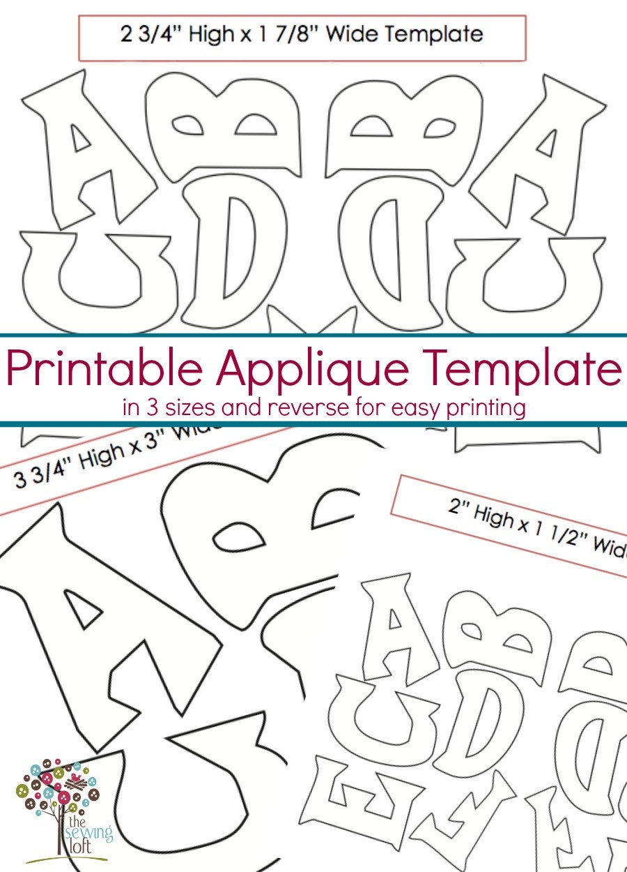 alphabet applique template alphabet applique pattern pdf