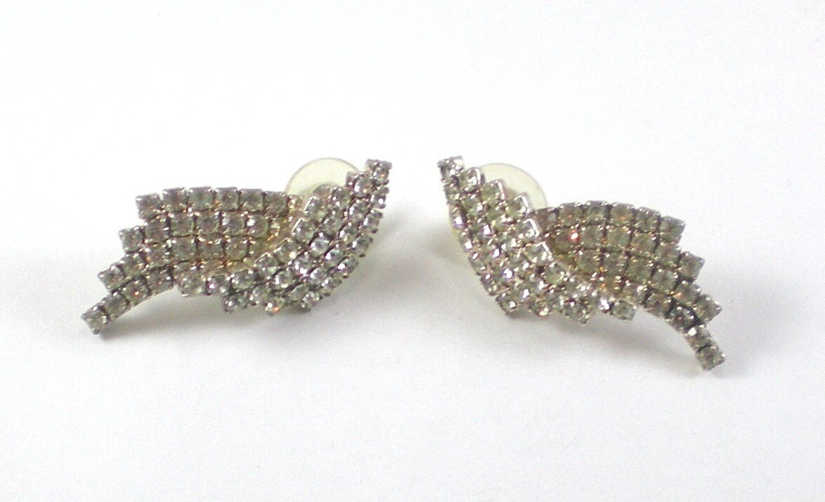 Rhinestone Earrings Bridal Earrings Prom Party Earrings