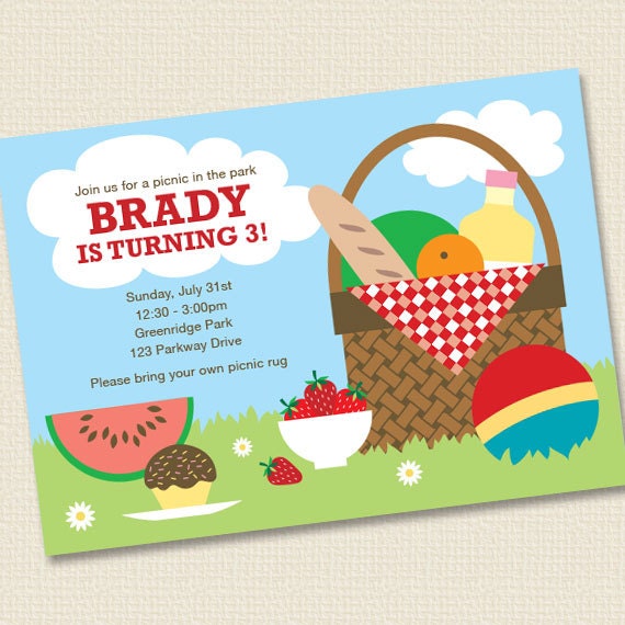 Picnic Basket Invitations 2