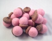 All Natural Wool Felt Acorns Vermont Waldorf Inspired Decoration and Miniature Toy