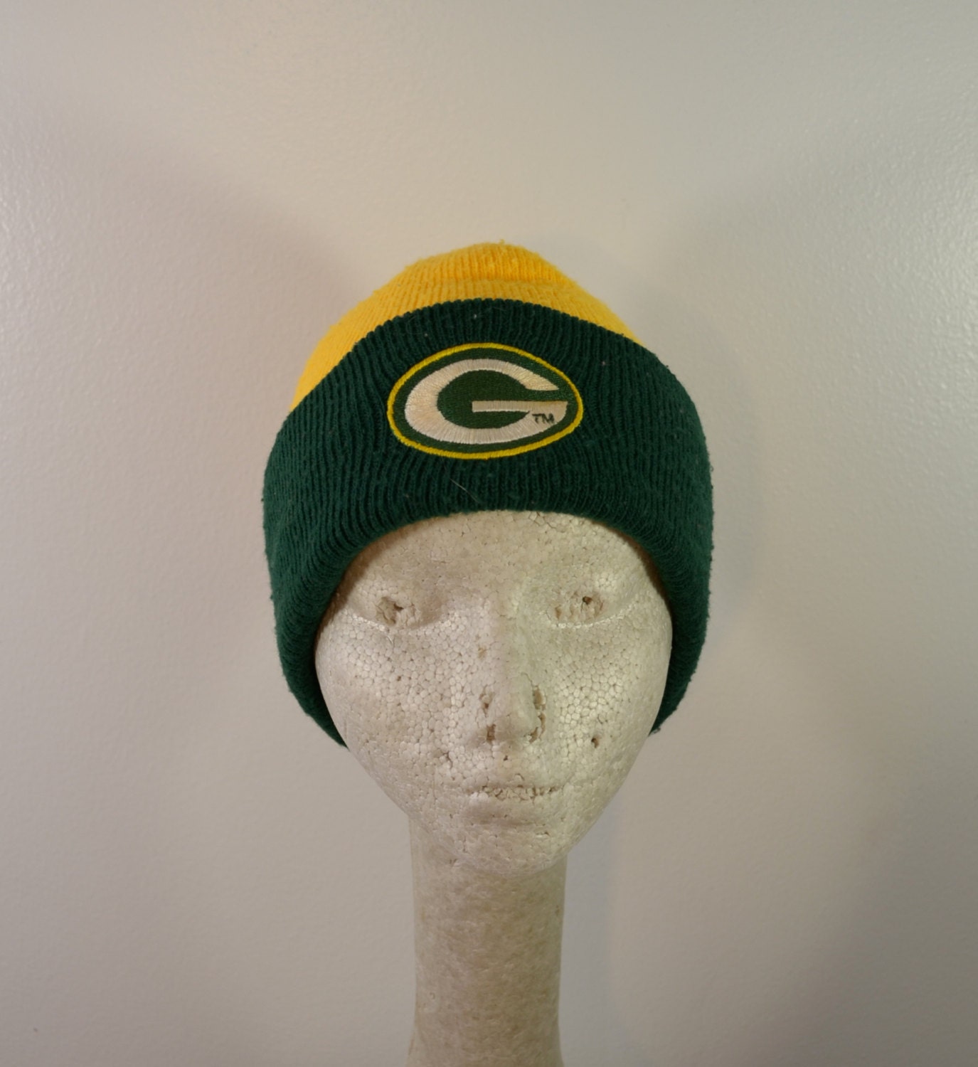 on sale Vintage GREEN BAY PACKERS knit winter hat 1970's