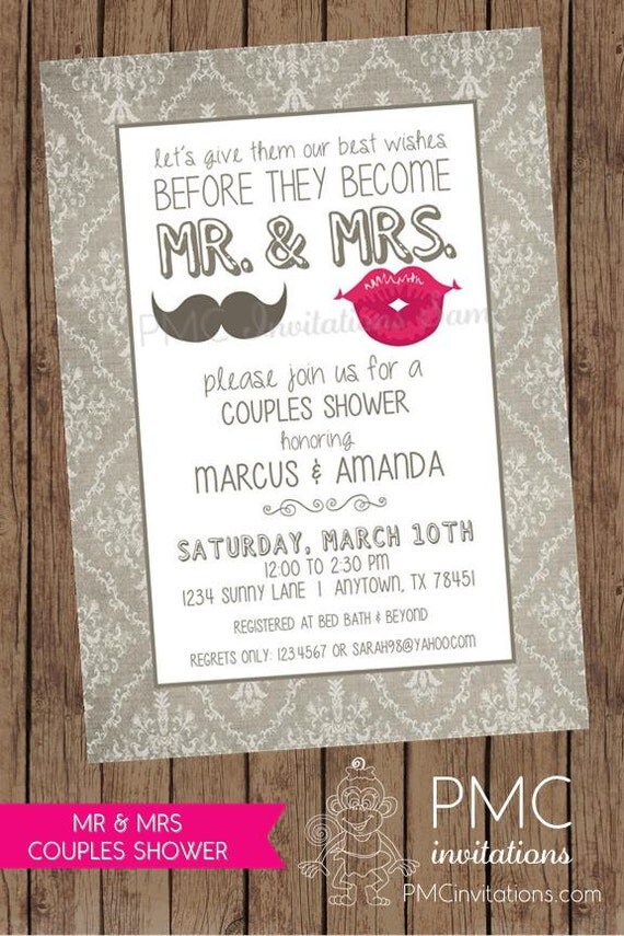 Mr And Mrs Shower Invitations 5