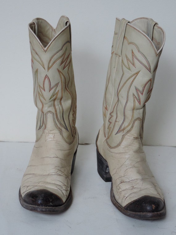 cap toe cowboy boots
