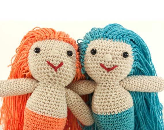 Patron ganchillo sirena EN INGLeS tutorial amigurumi PDF