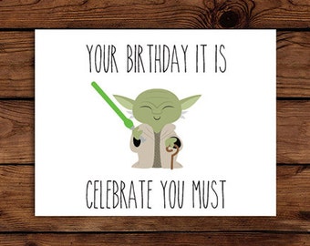 It is a picture of Hilaire Star Wars Printable Birthday Cards It is a photo of Hilaire Star Wars Printable Birthday Cards
