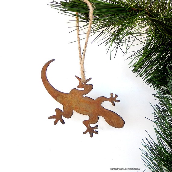 Lizard Metal Ornament / Rusty Metal Ornament / Southwest