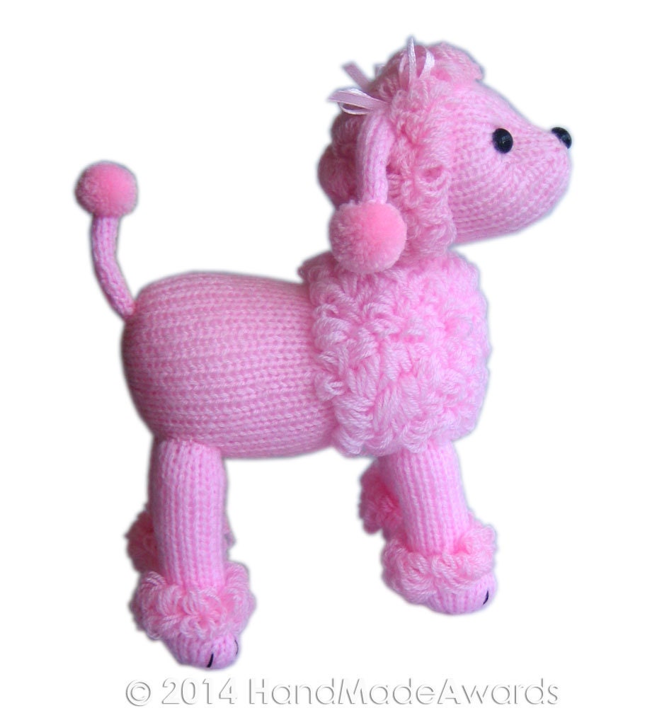 Marilyn The Pink POODLE Pdf Email Knit PATTERN