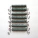6 vintage package handles, packaging handles, green plastic and wire handles, vintage department store handles, marshall field and company