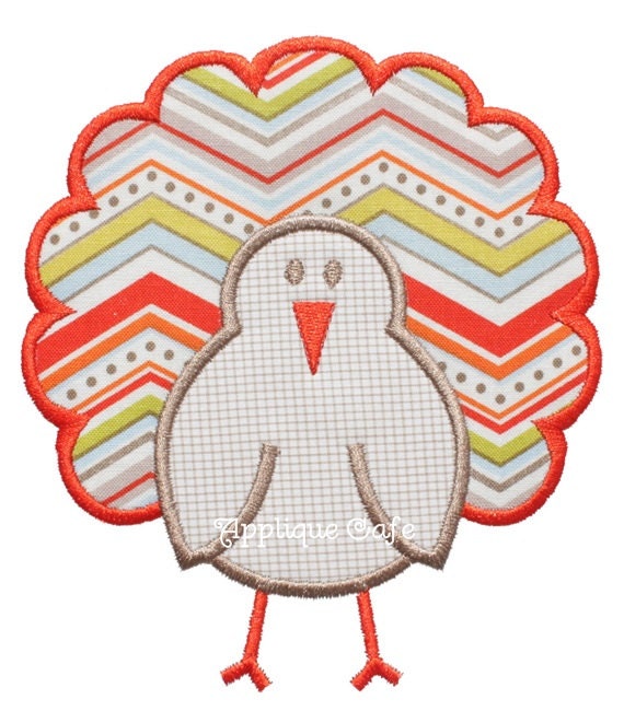 677 Turkey 7 Machine Embroidery Applique Design