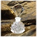 SALE Vintage Irice Art Deco Frosted Crystal Perfume Bottle and Stopper