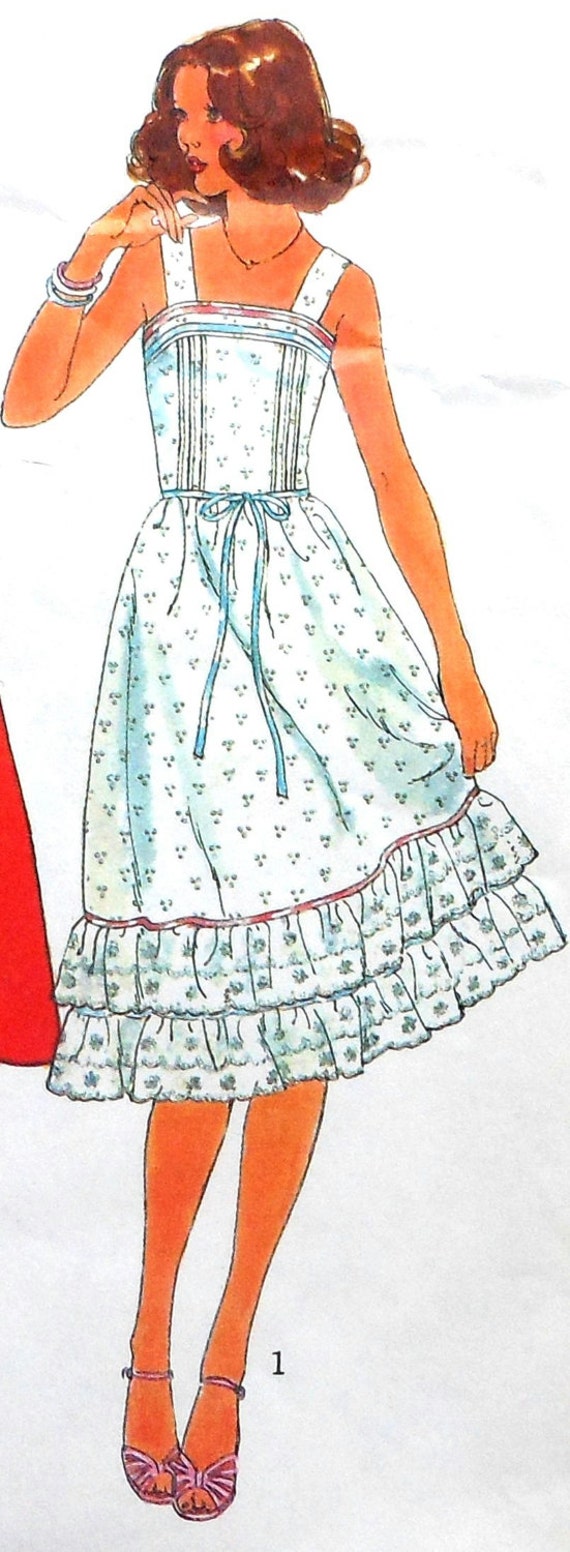 Retro Sundress Sewing Pattern Simplicity 8015 Size 10