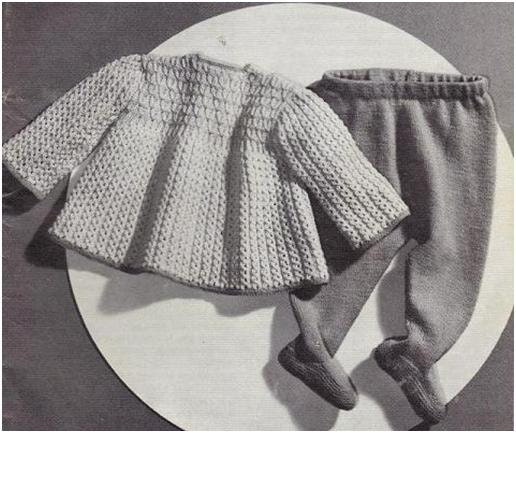 Baby Knitting Pattern Knit Babys Smock dress and