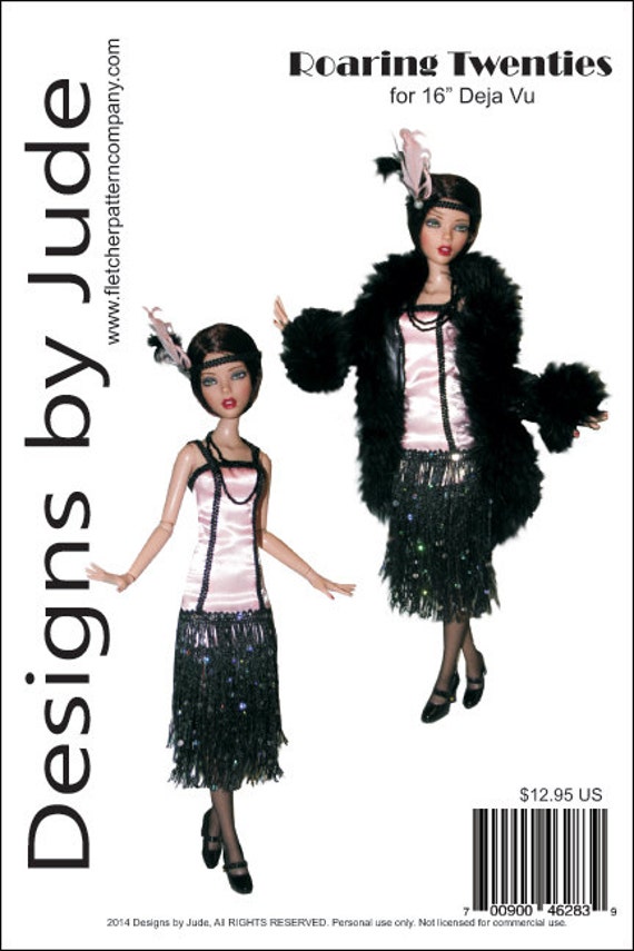 patterns twenties roaring dress Twenties Flapper Vu 16 Deja Pattern by Roaring for designsbyjude