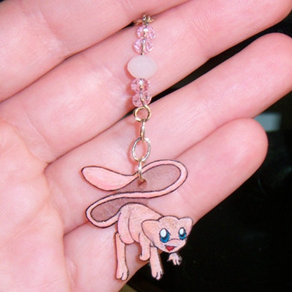 Pokemon Mew Cell Phone Charm by geckopaint on Etsy
