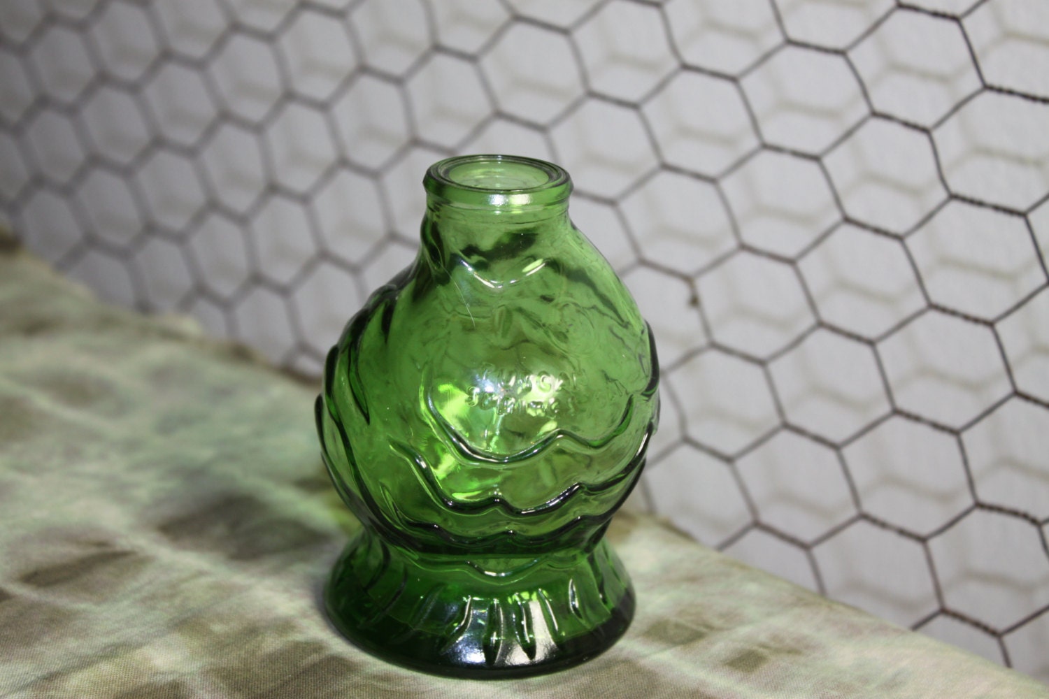 Lime Green Fish Bottle Tuscan Springs Ca By Wheaton Nj