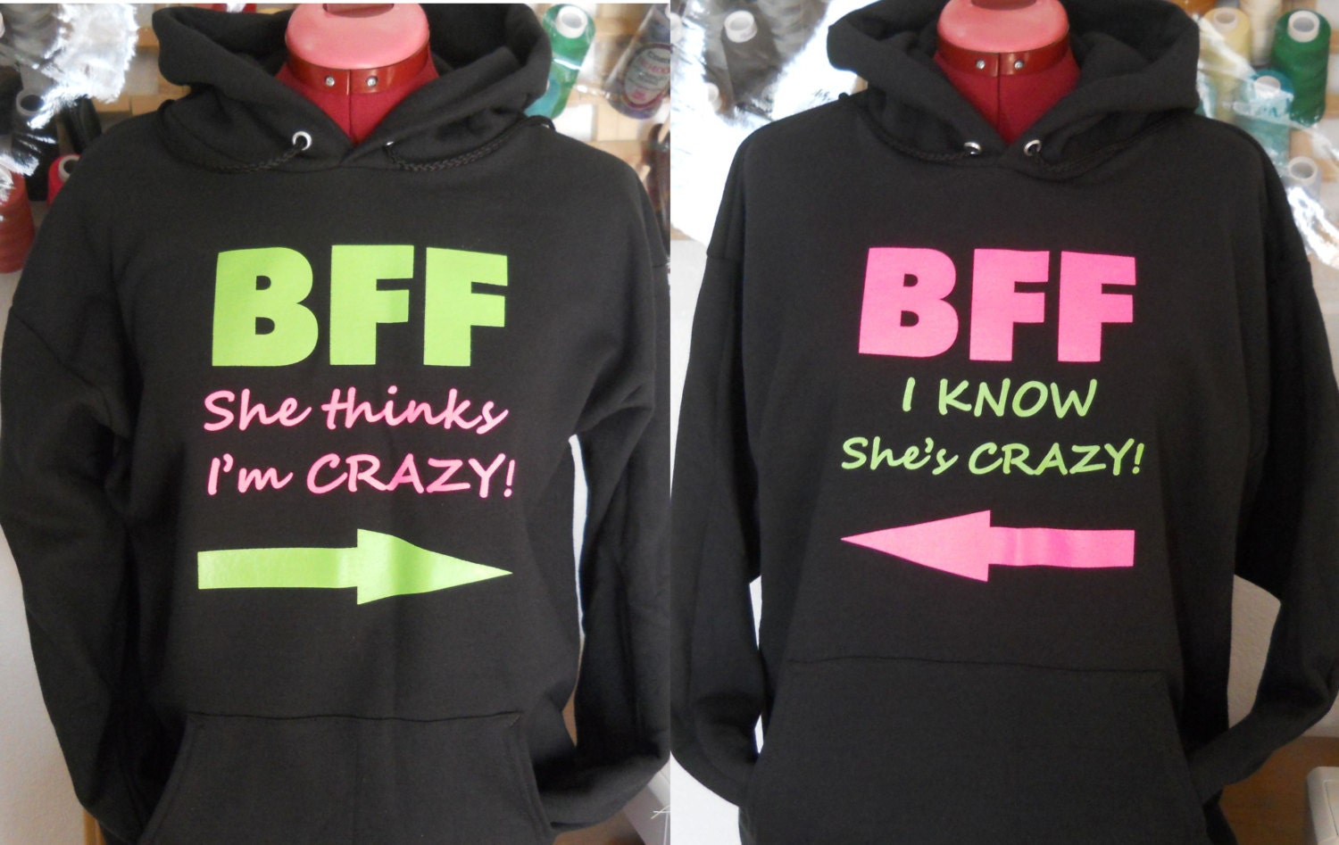 cheap bff hoodies