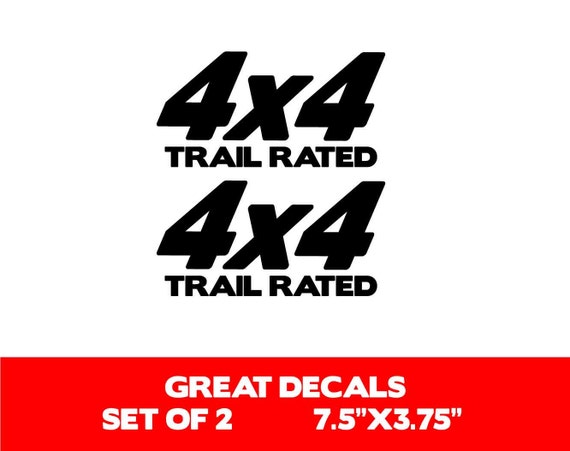 Jeep trail rated stickers #4