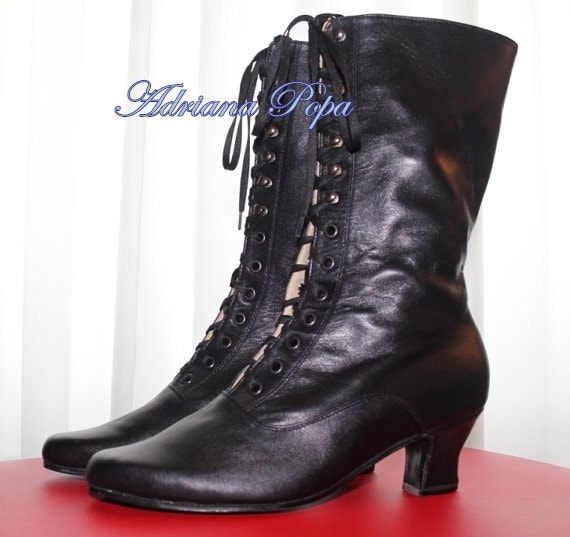 victorian style lace up ankle boots