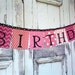 Cheerleading Birthday Banner & Garland – Hot Pink & Blue Party Decor - View #6