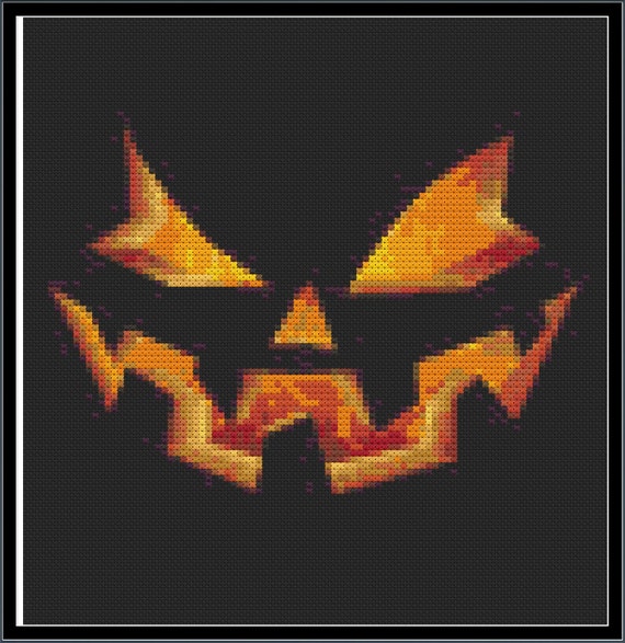 Items similar to Cross Stitch Pattern Jack o' lantern on Etsy