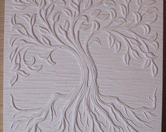 12 x 12 Inch Tree of Life Texrure Tile Mold for Glass Fusing and Slumping