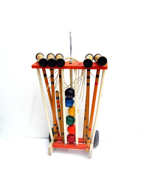 Vintage SportCraft Croquet Set for Six Vintage Outdoor Lawn