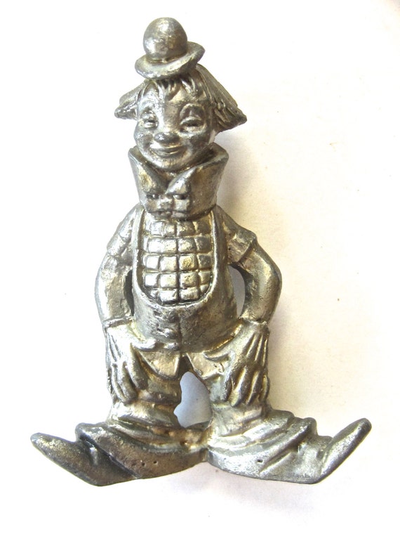 Vintage Pewter Clown Circus Figurine DIY by TheBlindPeacock