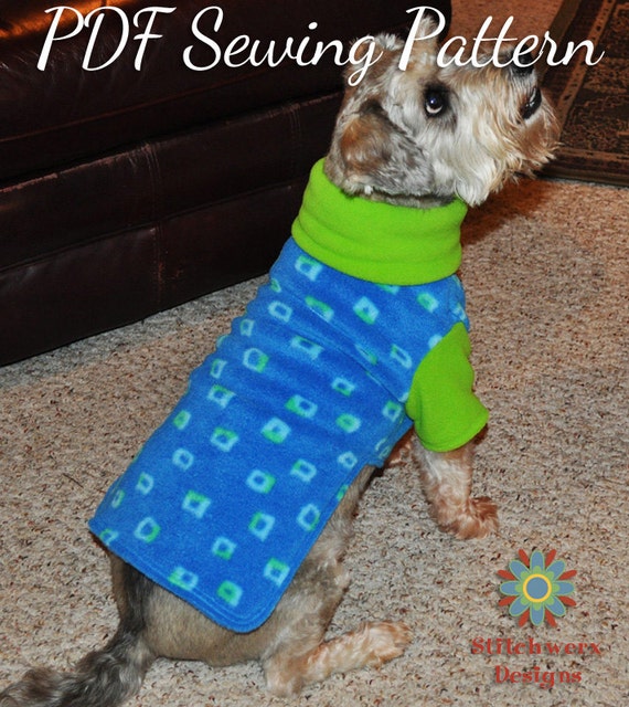 Dog Clothes PDF Sewing Pattern Small Dog by StitchwerxDesigns