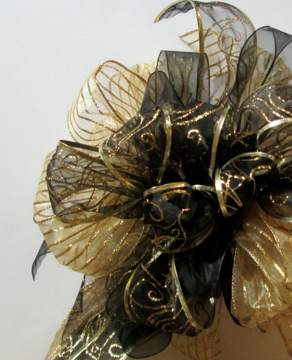 handmade spark christmas tree topper bow in gold and handmade spark christmas tree topper bow in gold and