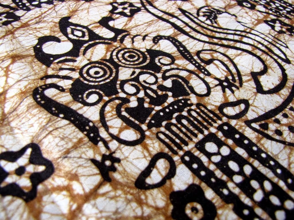  Barong  Motif Cream Batik  Fabric