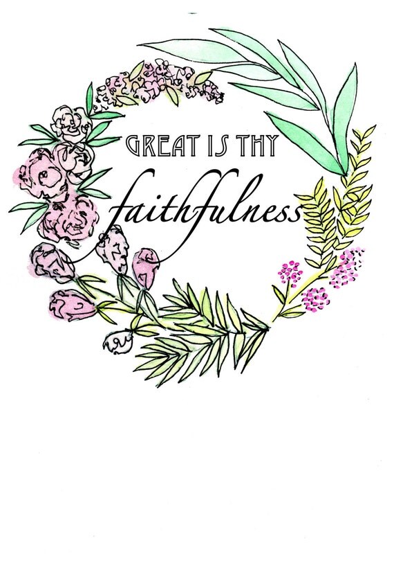 Great is thy Faithfulness