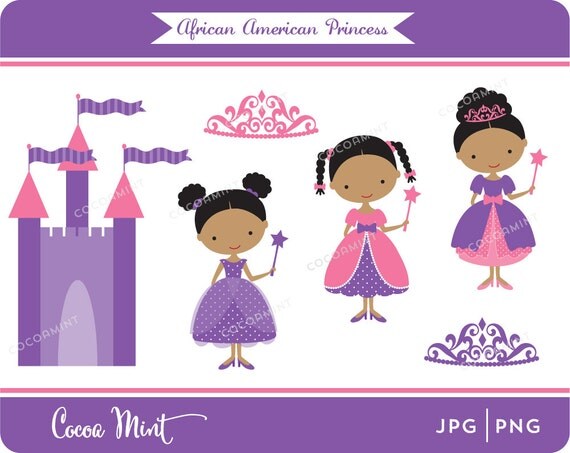 African American Princess Clip Art