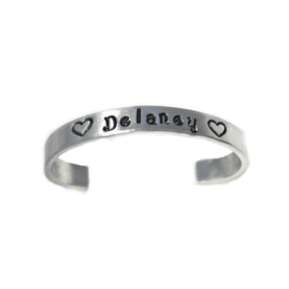 Hand Stamped Jewelry Baby / Infant / Newborn by BeeBaublesJewelry