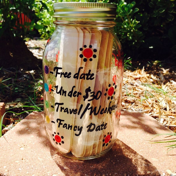 Couples Shower Game Bridal Shower Game Date Night Idea Jar for wedding shower