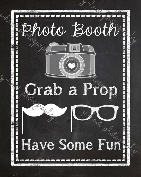 Photo Booth Wedding Sign