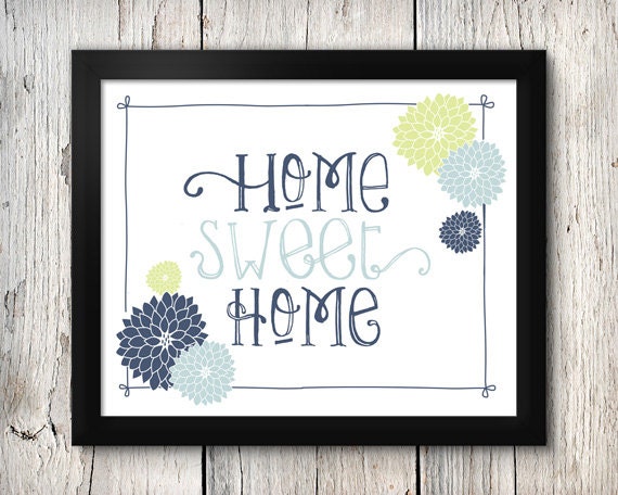 Items similar to Home Sweet Home Printable - Wall Art on Etsy