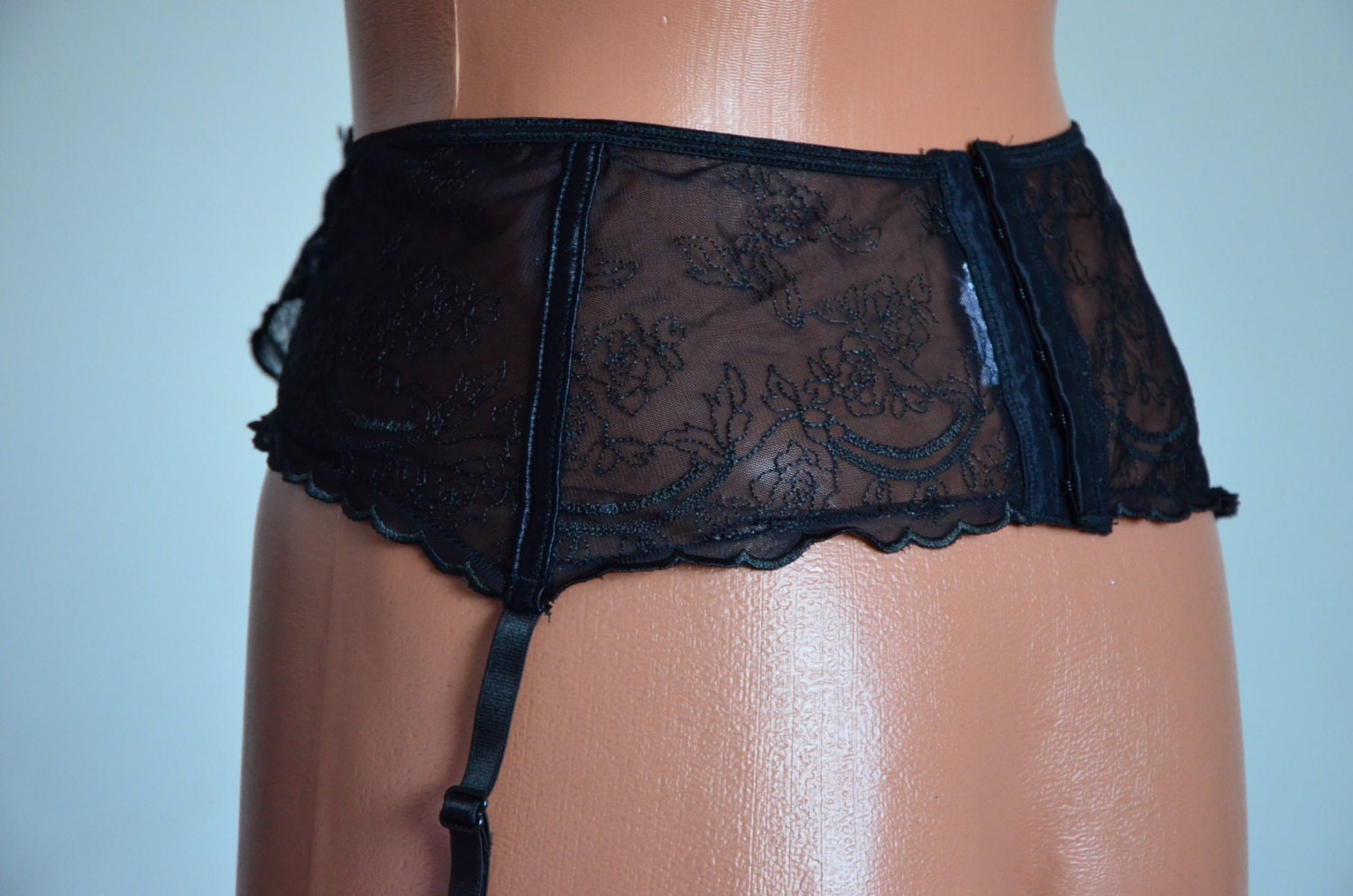 ON SALE Vintage Garter belt, size LXL Haute Juice