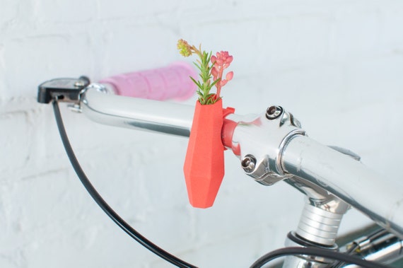 planter flower geo bicycle coral