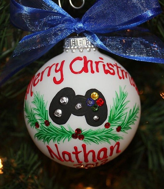 Hand-painted Personalized Ornament with an XBox Game