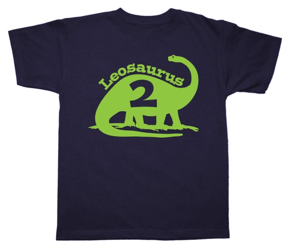 Personalized Birthday Dinosaur Shirt Any age and by FreshFrogTees