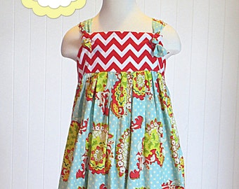 Vivian Knot Dress Pattern- Instant Download PDF Knot Dress Pattern and Tutorial- Childrens Sewing Pattern- Sizes 6-12m through 12