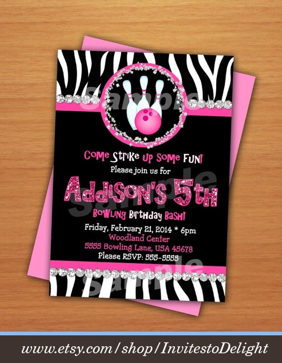 Personalized Bowling Invitations 10